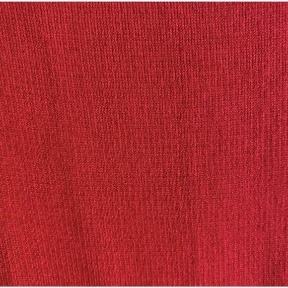 St. John Red Dress Wool Blend Scoop Neck Cap Sleeve Size 8 Career To Cocktail - Picture 5 of 7